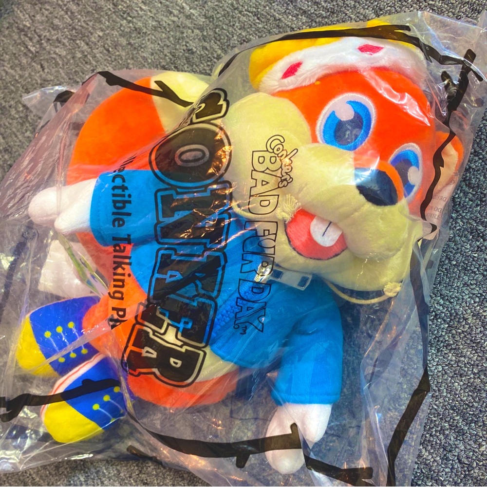 👑Official Conker Talking Plush w/ Removable Crown Conkers Bad Fur Day